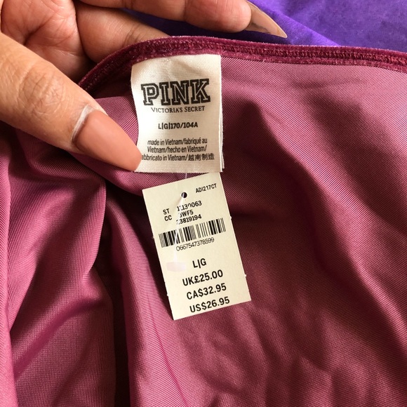 PINK velour camisole - Picture 4 of 4